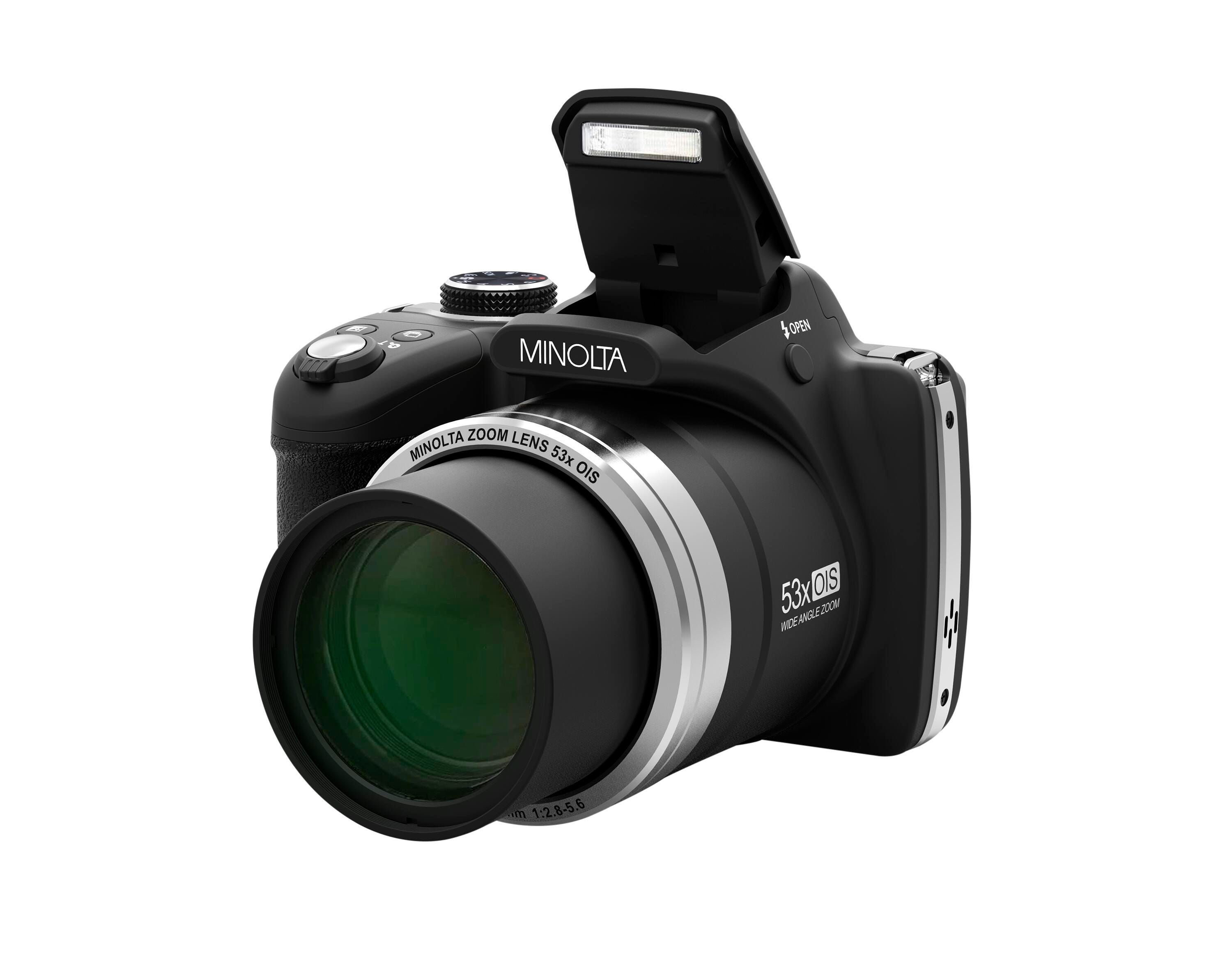 Minolta MN53Z FHD Bridge Camera, 16 MP, 53x Zoom, Wi-Fi